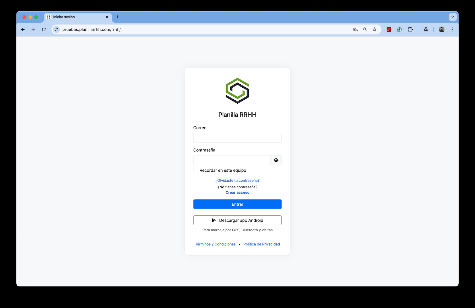 Pantalla del sistema 1